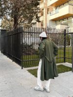 ترنچ کت گاباردین سبز - تصویر 2