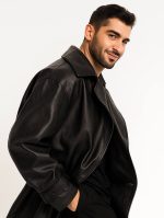 ترنچ کت چرم